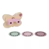 Dispozitiv din lemn cu discuri cu imagini in forma de fluture - Fairy Garden - Little Dutch