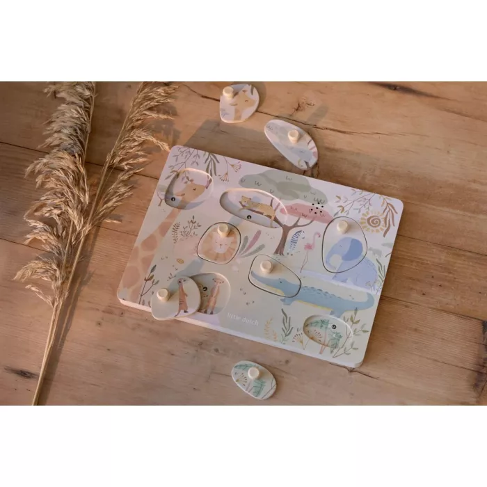 Puzzle-ul Sonor cu Animale Safari – Descoperă, Ascultă și Joacă-te