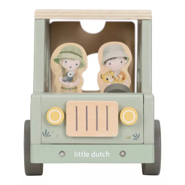 Jucarie din lemn FSC sortator forme - Masina - Safari Friends - Little Dutch