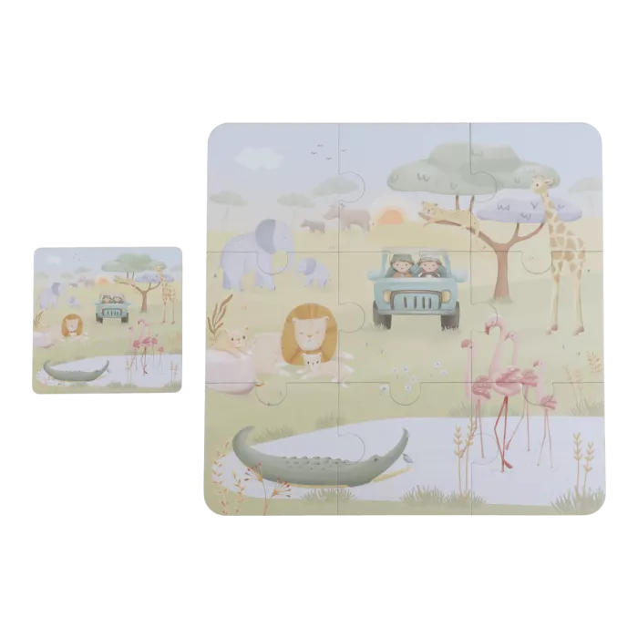Setul de Puzzle-uri Safari Friends – Aventură și Descoperire pentru Cei Mici