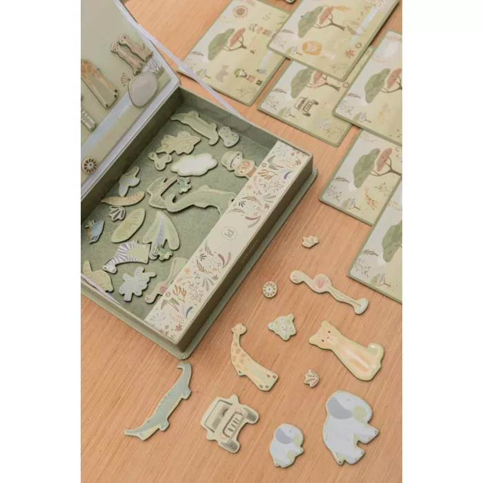 Puzzle-ul Magnetic Safari Friends – Povești și Creații Fără Sfârșit