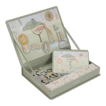 Puzzle magnetic din material FSC - Safari Friends - Little Dutch