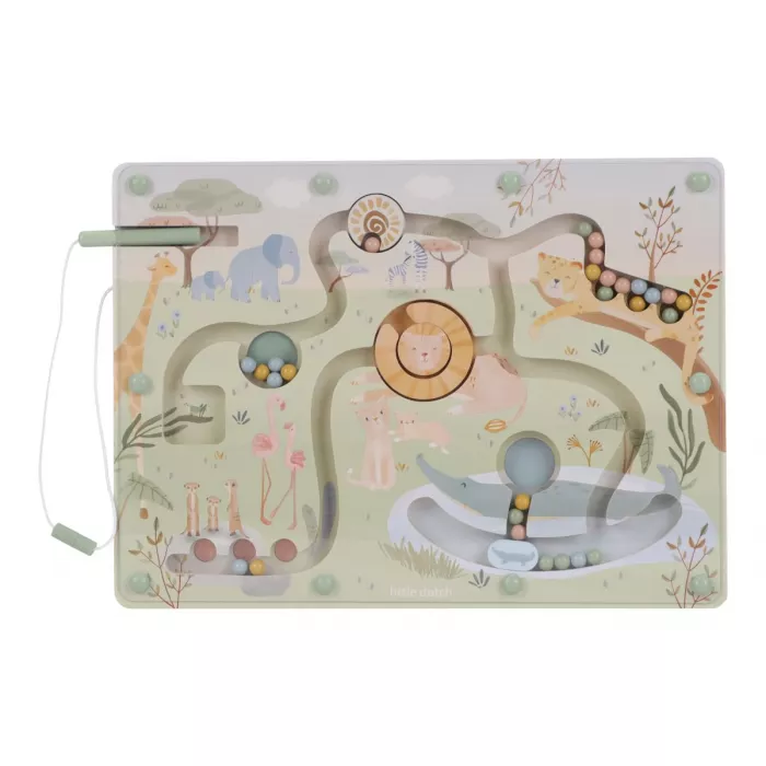 Labirintul Magnetic Safari Friends – Puzzle și Joacă pentru Micii Exploratori