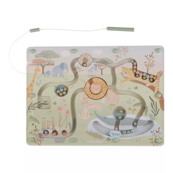 Labirintul Magnetic Safari Friends – Puzzle și Joacă pentru Micii Exploratori