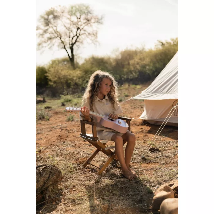 Chitara din lemn FSC - Pink - Safari Friends - Little Dutch