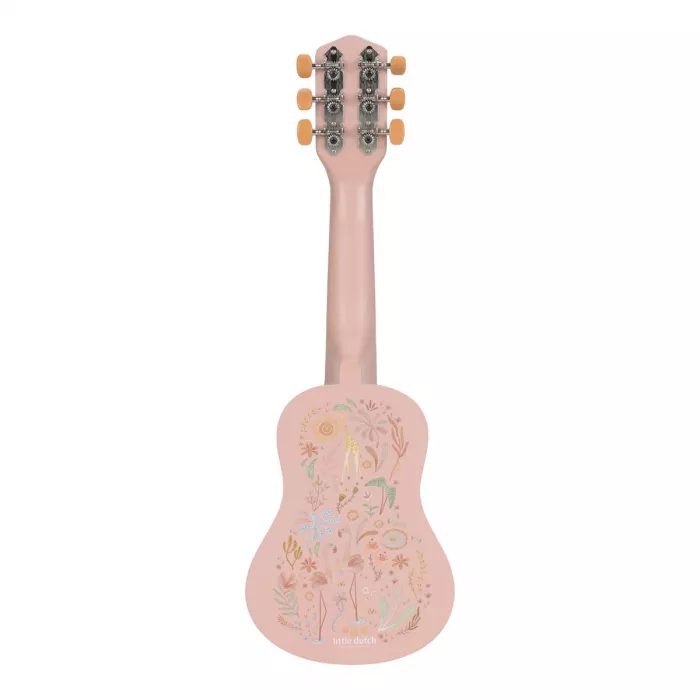 Chitara din lemn FSC - Pink - Safari Friends - Little Dutch
