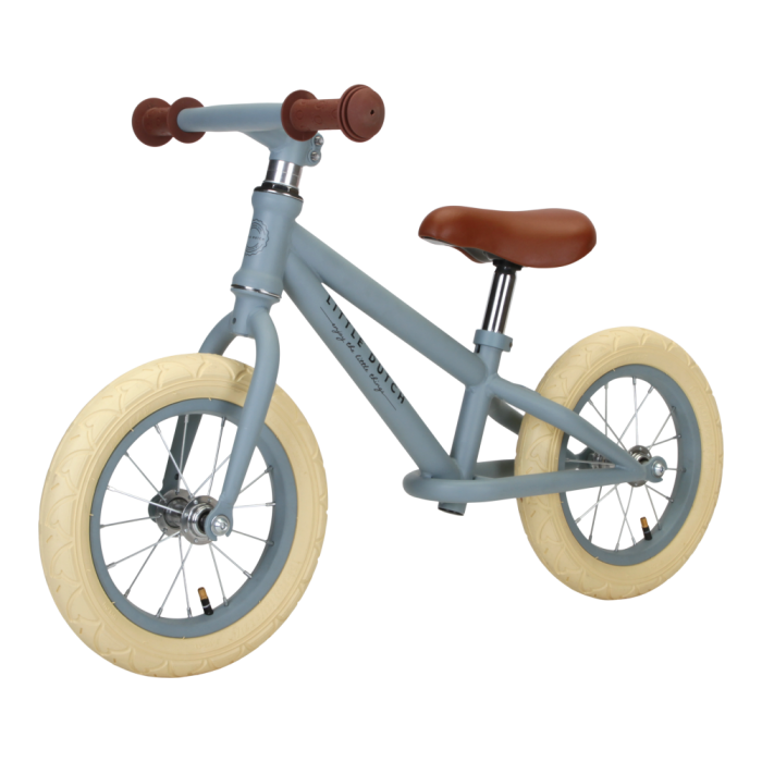 Bicicleta de echilibru fara pedale - Albastru mat - Little Dutch Bicicleta de echilibru fara pedale - Albastru mat - Little Dutch