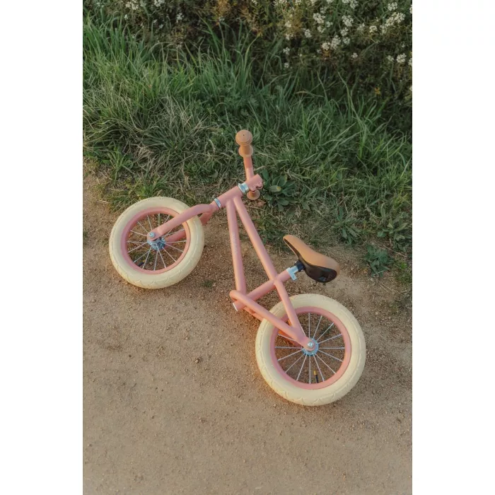 Bicicleta de echilibru fara pedale - Roz - Little Dutch