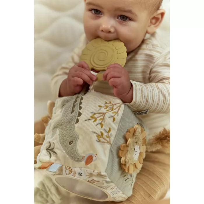 Cub senzorial de activități Safari Friends pentru bebeluși