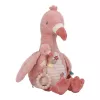 Jucărie de pluș senzorială Flamingo cu activități pentru bebeluși