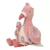 Jucărie de pluș senzorială Flamingo cu activități pentru bebeluși