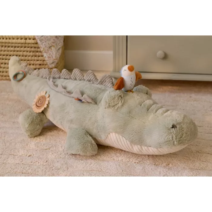 Crocodil senzorial de pluș pentru bebeluși Safari Friends
