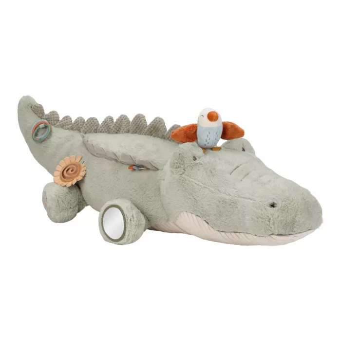 Crocodil senzorial de pluș pentru bebeluși Safari Friends