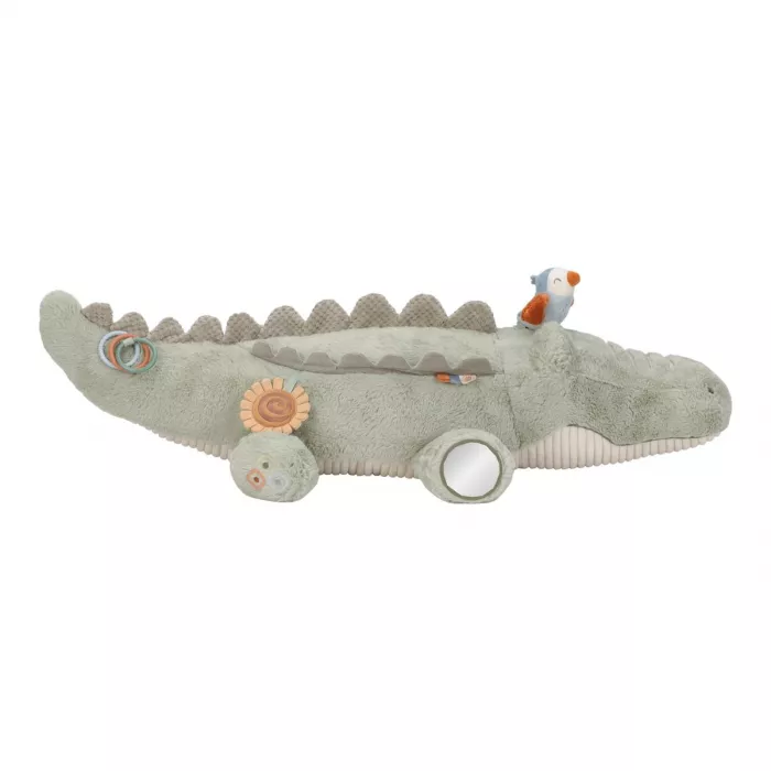 Crocodil senzorial de pluș pentru bebeluși Safari Friends