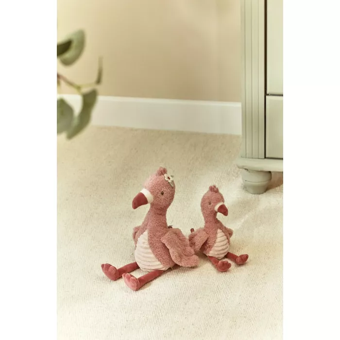 Flamingo de pluș Safari Friends pentru bebeluși și copii