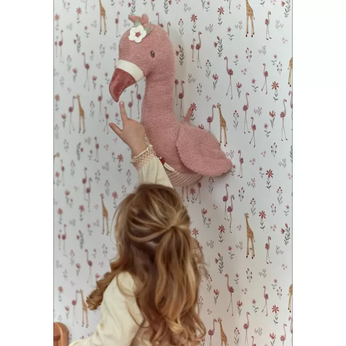 Cap de Flamingo decorativ pentru perete Safari Friends