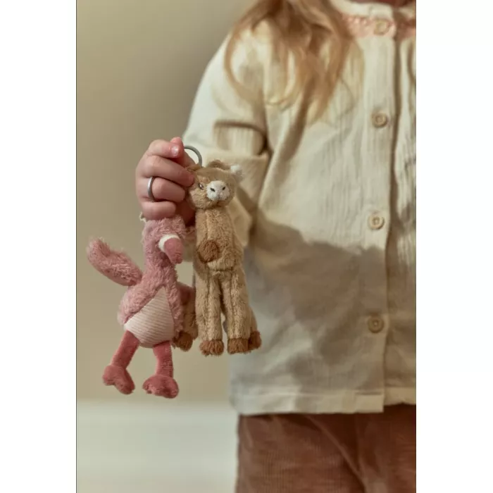 Breloc Flamingo roz Safari Friends - Little Dutch