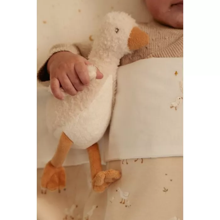 Jucarie din plus - Goose - 17 cm - Newborn Naturals - Little Dutch