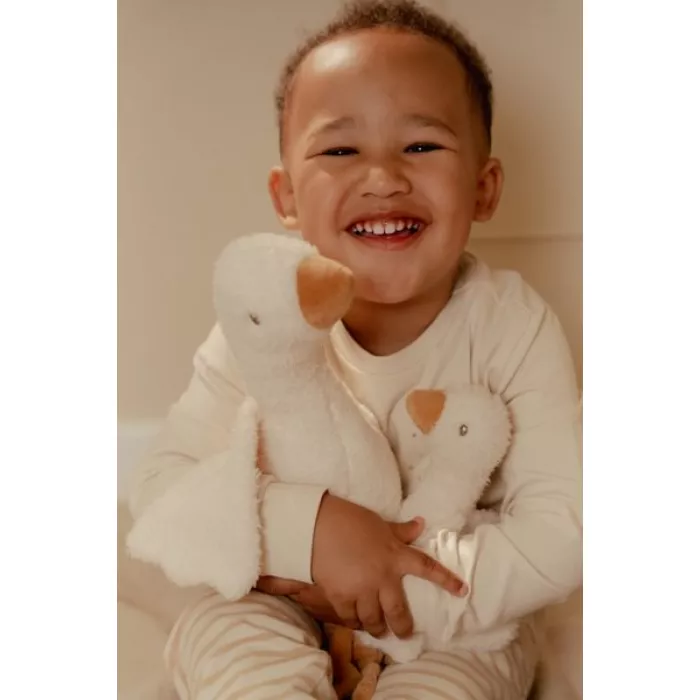 Jucarie din plus - Goose - 25 cm - Newborn Naturals - Little Dutch
