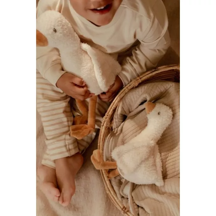 Jucarie din plus - Goose - 25 cm - Newborn Naturals - Little Dutch