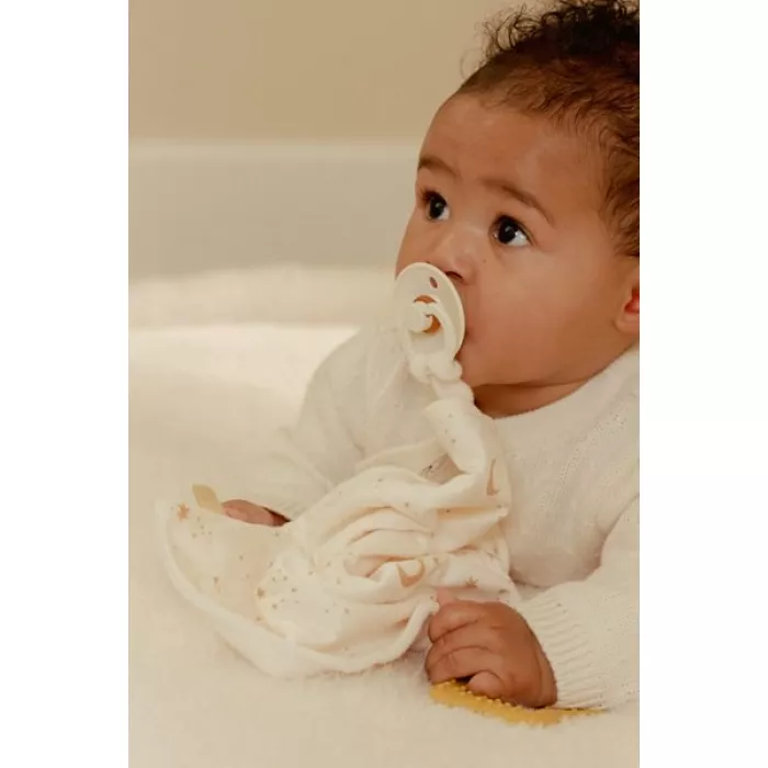 Jucarie paturica cu inel de dentitie - Newborn Naturals - Little Dutch