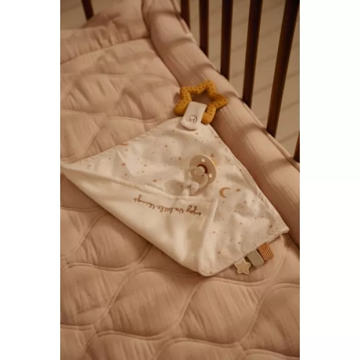 Jucarie paturica cu inel de dentitie - Newborn Naturals - Little Dutch