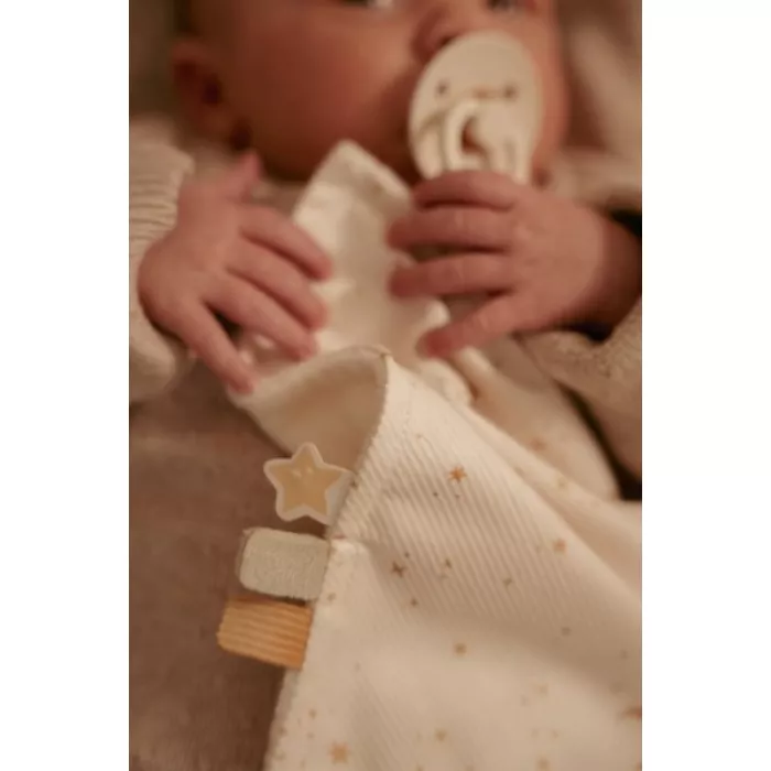 Jucarie paturica cu inel de dentitie - Newborn Naturals - Little Dutch