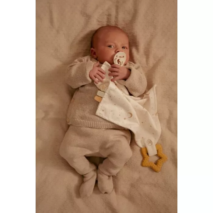 Jucarie paturica cu inel de dentitie - Newborn Naturals - Little Dutch