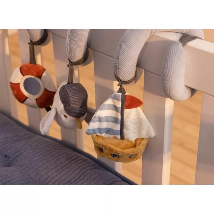Spirala cu jucarii senzoriale pentru bebelusi - colectia Sailors Bay - Little Dutch