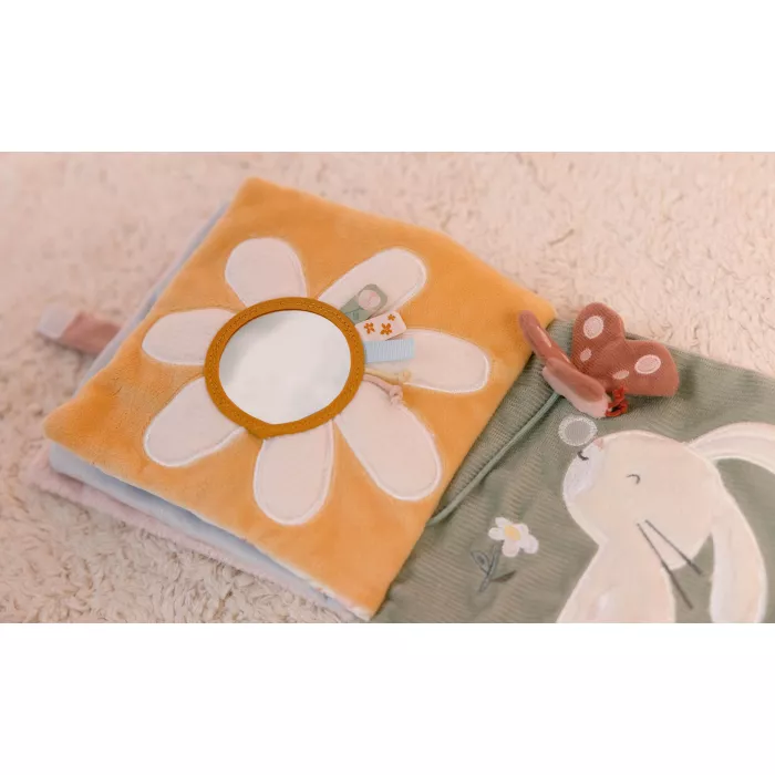 Carte senzoriala pentru bebelusi - colectia Flowers & Butterflies - Little Dutch