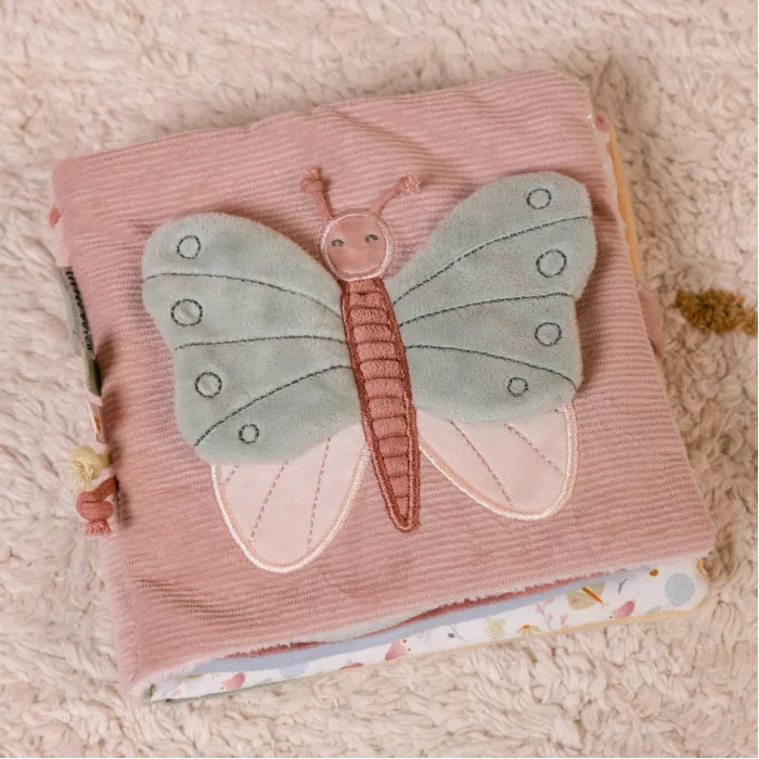 Carte senzoriala pentru bebelusi - colectia Flowers & Butterflies - Little Dutch