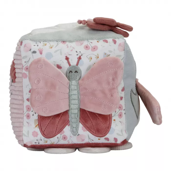 Cub soft de activitati pentru bebelusi - colectia Flowers & Butterflies - Little Dutch