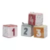 Set de 4 cuburi soft cu activitati pentru bebelusi - colectia Flowers & Butterflies - Little Dutch