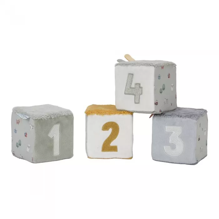 Set de 4 cuburi senzoriale pentru bebelusi - Little Farm - Little Dutch Set de 4 cuburi senzoriale pentru bebelusi - Little Farm - Little Dutch