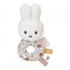 Jucarie zornaitoare din plus cu inel - Miffy Vintage Little Flowers - Little Dutch