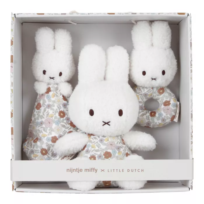 Cutie cadou pentru bebelusi - Miffy Vintage Little Flowers - Little Dutch