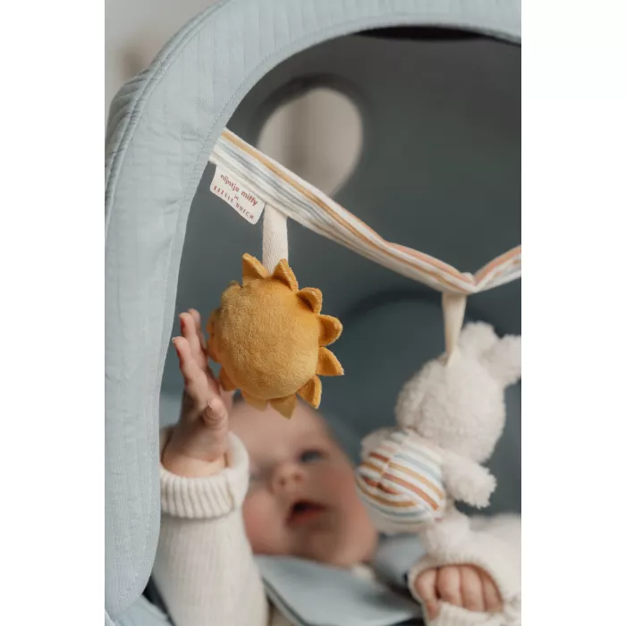 Jucarie senzoriala pentru carucior - Miffy Vintage Sunny Stripes - Little Dutch