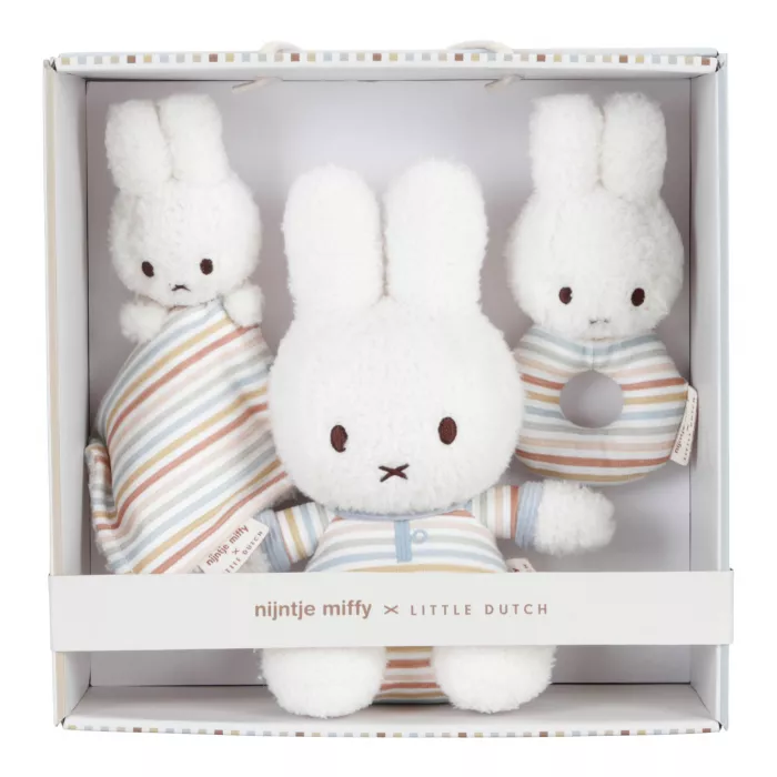 Cutie cadou pentru bebelusi - Miffy Vintage Sunny Stripes - Little Dutch