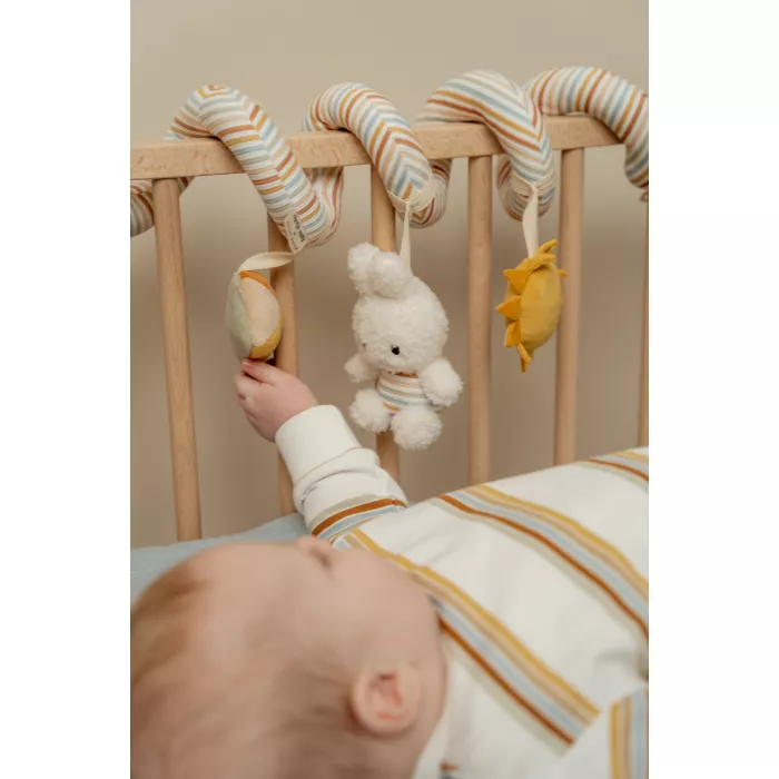 Spirala cu jucarii senzoriale pentru bebelusi - Colectia Vintage Sunny Stripes - Little Dutch