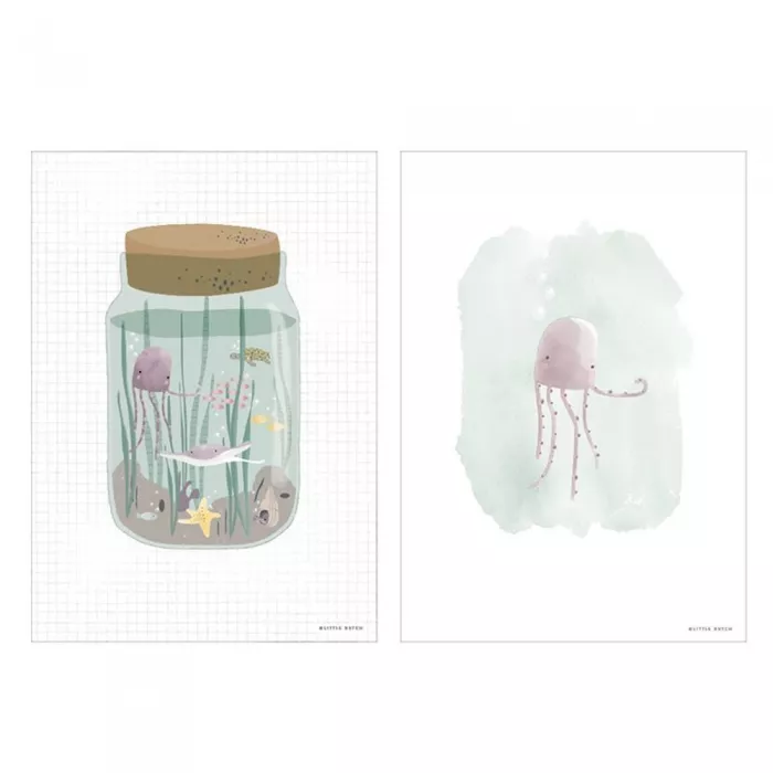 Poster A3 - Mini Ocean Jar - Little Dutch