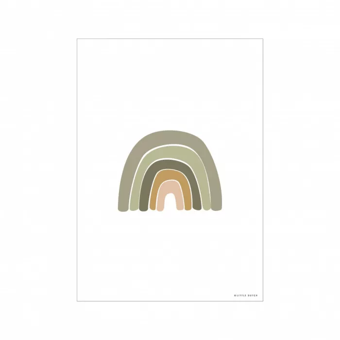 Poster A3 - Horizon - Olive - Little Dutch