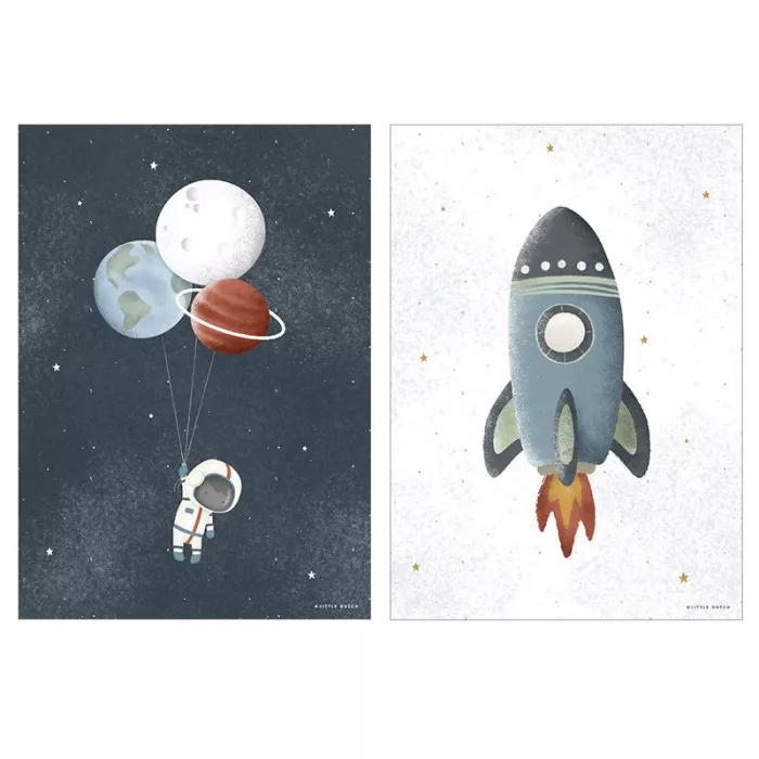 Poster A3 - Space - Little Dutch