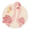Covor tesut din bumbac organic pentru camera copilului - Flamingo - Little Dutch