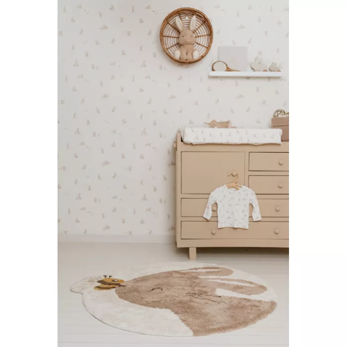 Covor - 110 cm - Iepuras cu albinuta - Little Dutch