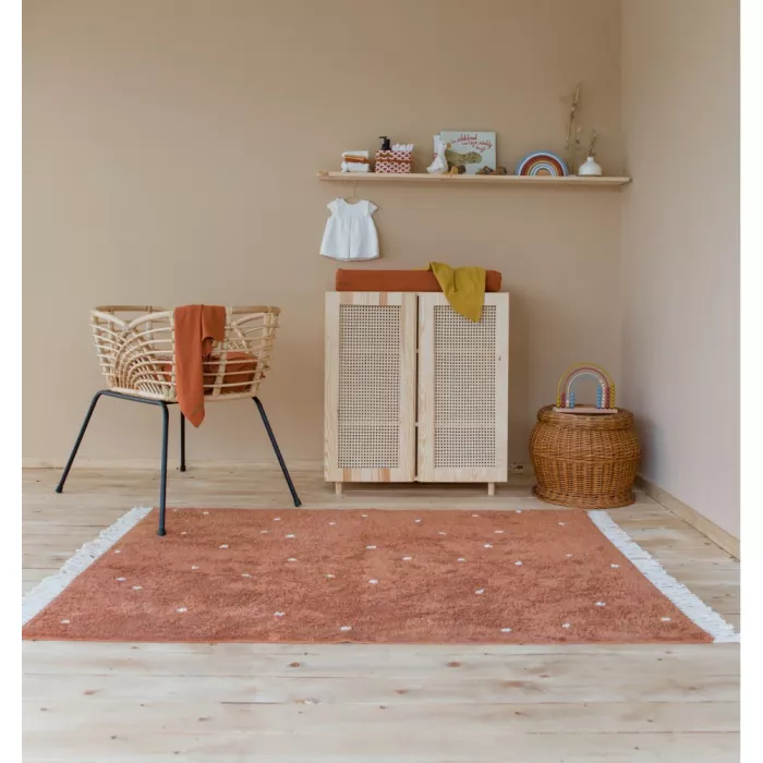 Covor - 170 x 120 cm - DOT - Pure Rust - Little Dutch