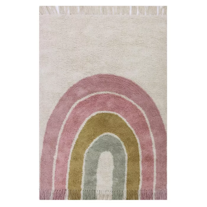 Covor - 130 x 90 cm - Rainbow Pink - Little Dutch