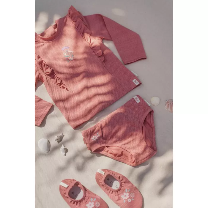 Bluza de inot cu maneca lunga cu protectie UV 40+ - Dreamy Pink Sparkle - Little Dutch