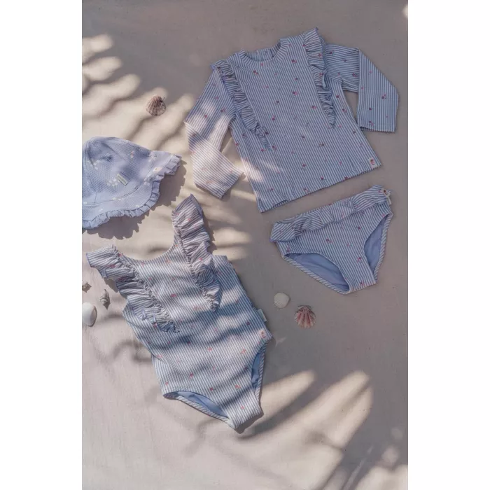 Bluza de inot cu maneca lunga cu protectie UV 40+ - Dreamy Stripes - Little Dutch