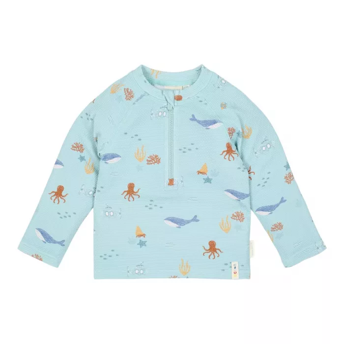 Bluza de inot cu maneca lunga cu protectie UV 40+ - Ocean Friends - Little Dutch