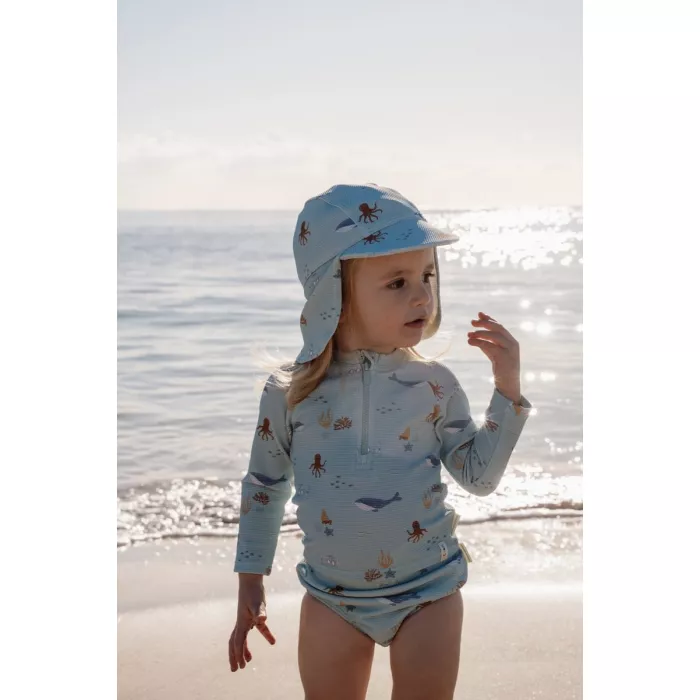 Bluza de inot cu maneca lunga cu protectie UV 40+ - Ocean Friends - Little Dutch